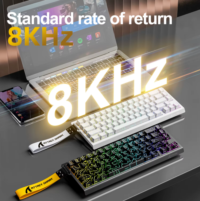 Attack Shark X68 Pro HE — Clavier Mécanique Magnétique 60% pour Gaming Compétitif