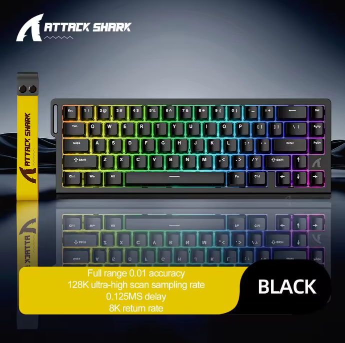 Attack Shark X68 Pro HE — Clavier Mécanique Magnétique 60% pour Gaming Compétitif