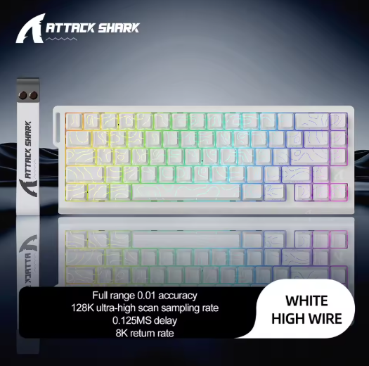 Attack Shark X68 Pro HE — Clavier Mécanique Magnétique 60% pour Gaming Compétitif