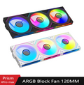 Ventilateur PC ARGB 120mm Effet Miroir | PWM 4 Broches | 1800 RPM | Silencieux 26 dB